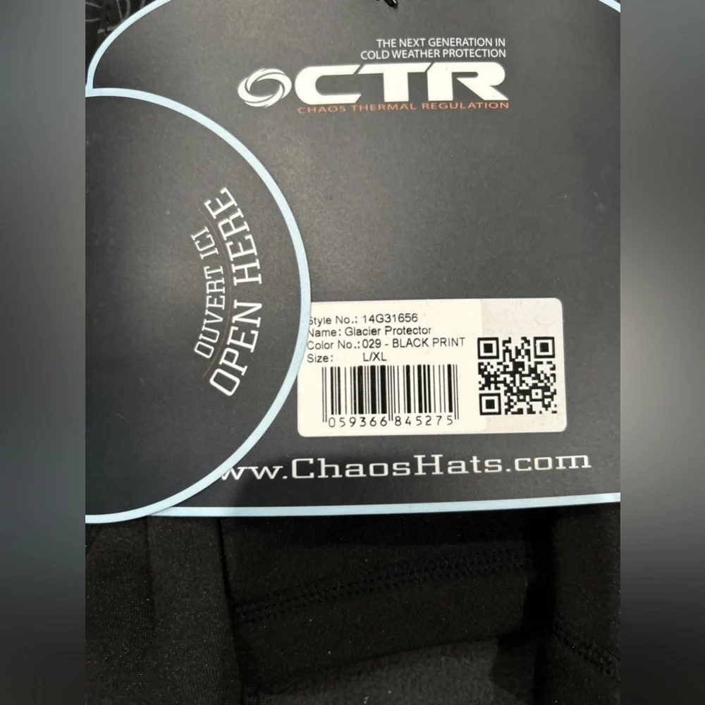 Chaos CTR Glacier Protector Black Face Mask